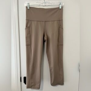 Ideology Brown Capri Leggings with Pockets